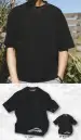 クロダルマ・メンズワーキング・半袖オーバーサイズ リブ付Tシャツ